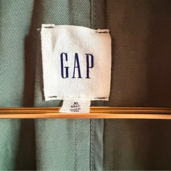 GAP Olive Trench Coat - Picture 3 of 6